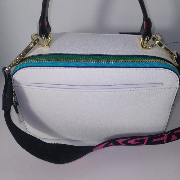 Bar III & Karl Lagerfeld MultiColor Metallic Beaded Caged Sandals,Camera Bag Set - Picture 14 of 16